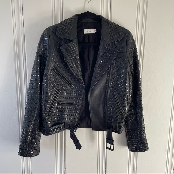 ALC Blake Leather Studded Motorcycle Jacket